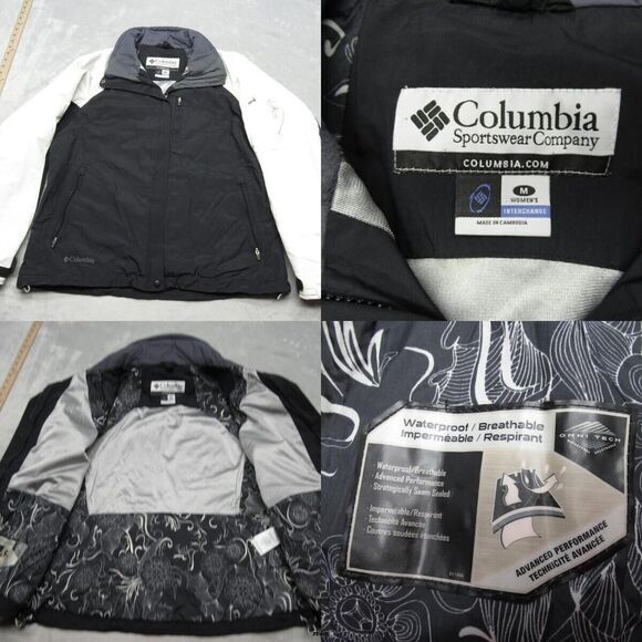 Columbia Jacket‎ Womens Medium Black Waterproof Bugaboo Interchange 3 in 1 Shell - Picture 1 of 16